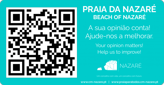 Faça aqui a sua avaliação dos serviços do areal da Praia da Nazaré! – Make your beach review here!