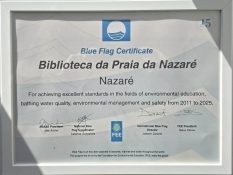 Nazaré recebe certificado internacional pelos 15 anos de Bandeira Azul do Centro Azul